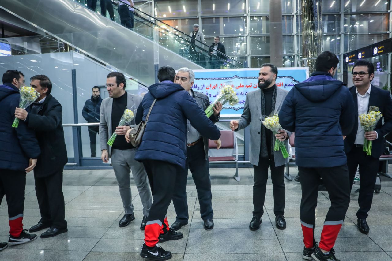 بازگشت تیم ملی هندبال مردان ایران پس از حضور در مسابقات قهرمانی جهان ۲۰۲۳ لهستان - ۲