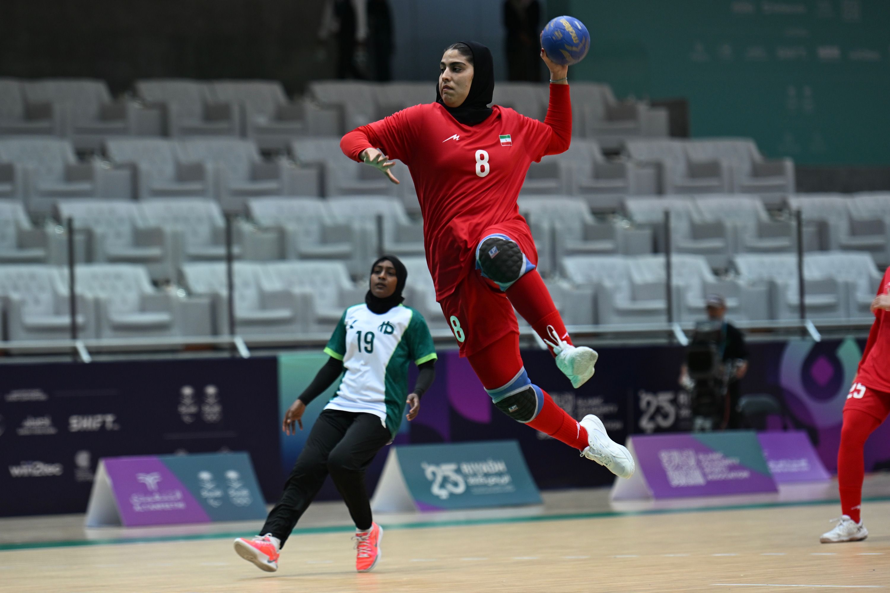 ششمین دوره بازی‌های همبستگی کشورهای اسلامی - ریاض؛ تیم ملی هندبال بانوان ایران - تیم ملی هندبال بانوان مالدیو/ عکس