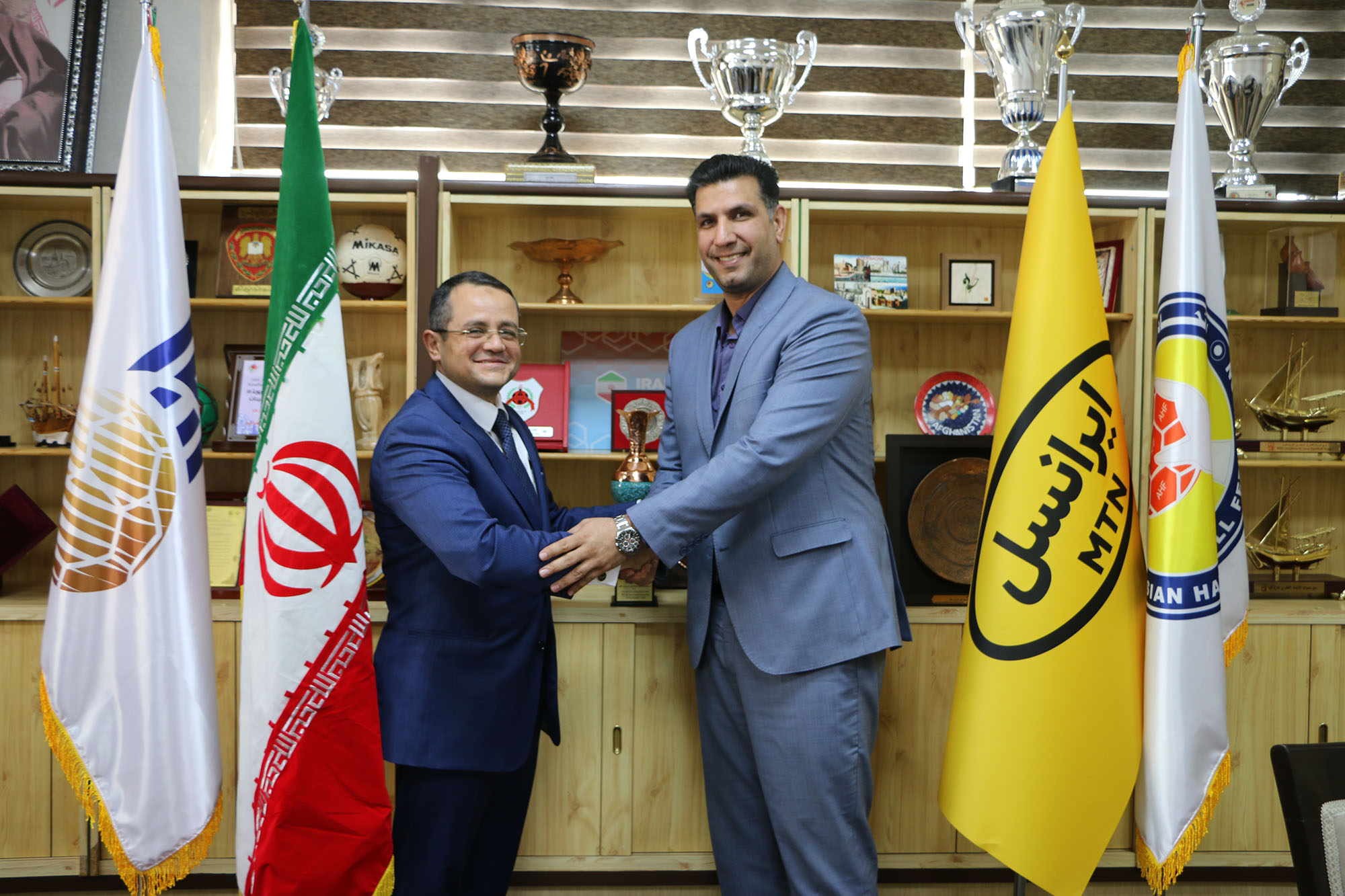 دیدار رییس دفتر حافظ منافع مصر با رییس فدراسیون هندبال با هدف رایزنی‌های گسترده ورزشی بین دو کشور