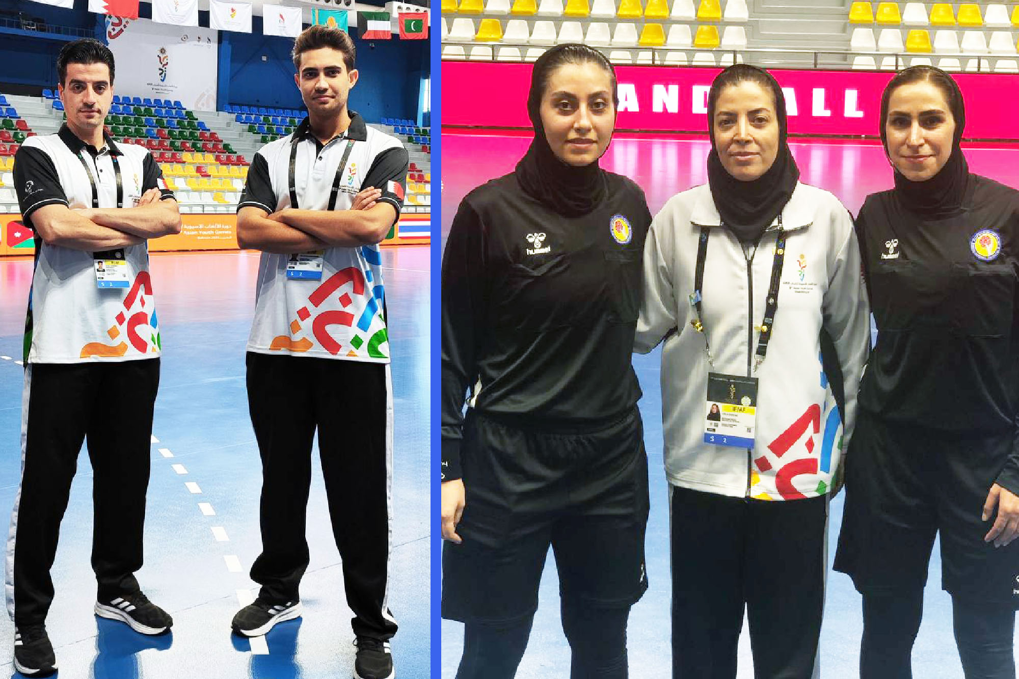 قضاوت ناظران و داوران هندبال ایران در بازی‌های آسیایی جوانان بحرین